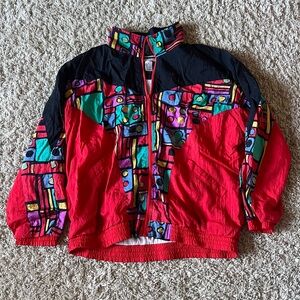 vintage colorful windbreaker